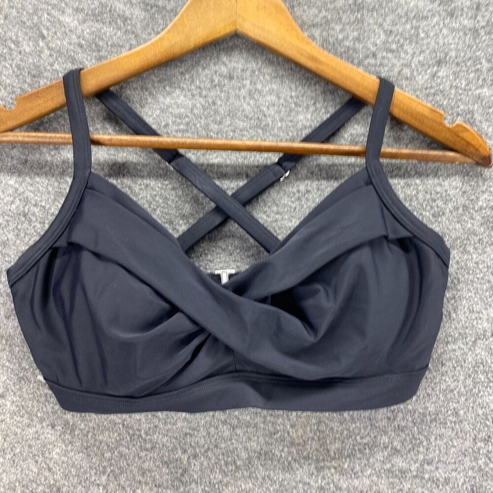 Athleta Activewear Bra Women 34 D/DD Black Push Up Opaque Wireless Athletic - Picture 4 of 7